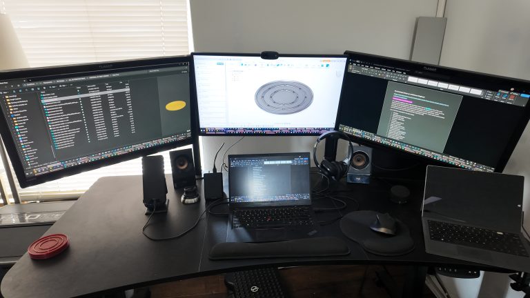 Minimalist Work From Home Desk Setup for a Software Engineer